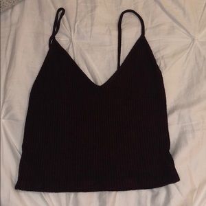 Burgundy crop top